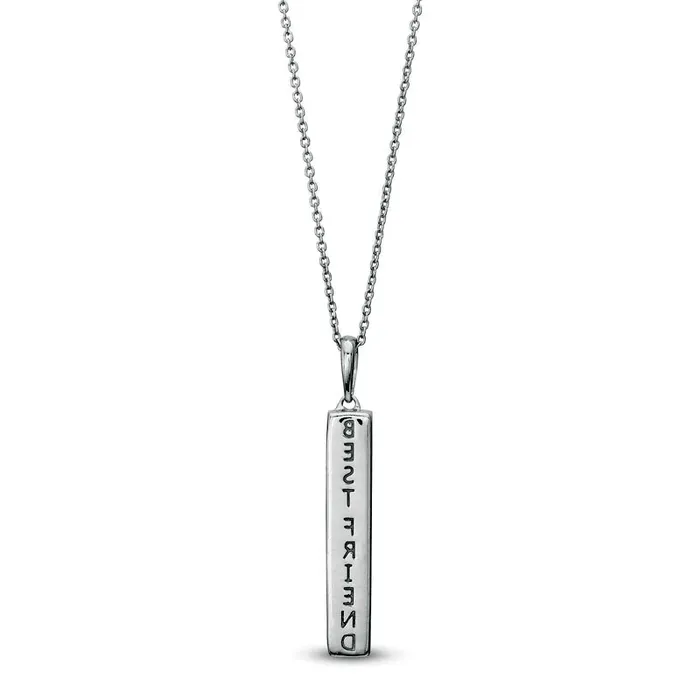 Goldia Necklaces 01 CT TW Natural Diamond Seven Stone Vertical Drop Pendant in Sterling Silver Goldia Necklaces 01 CT TW Natural Diamond Seven Stone Vertical Drop Pendant in Sterling Silver