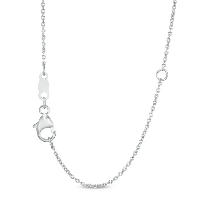 Goldia Necklaces 05 CT TW PearShaped and Oval Natural Diamond BezelSet Station Necklace in 10K White Gold Goldia Necklaces 05 CT TW PearShaped and Oval Natural Diamond BezelSet Station Necklace in 10K White Gold