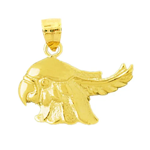 Goldia Necklaces 14K Gold Cockatoo Head Pendant
