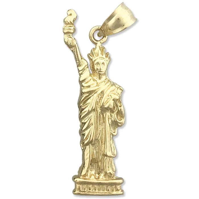 Goldia Necklaces 14K Gold New York Statue Of Liberty Pendant