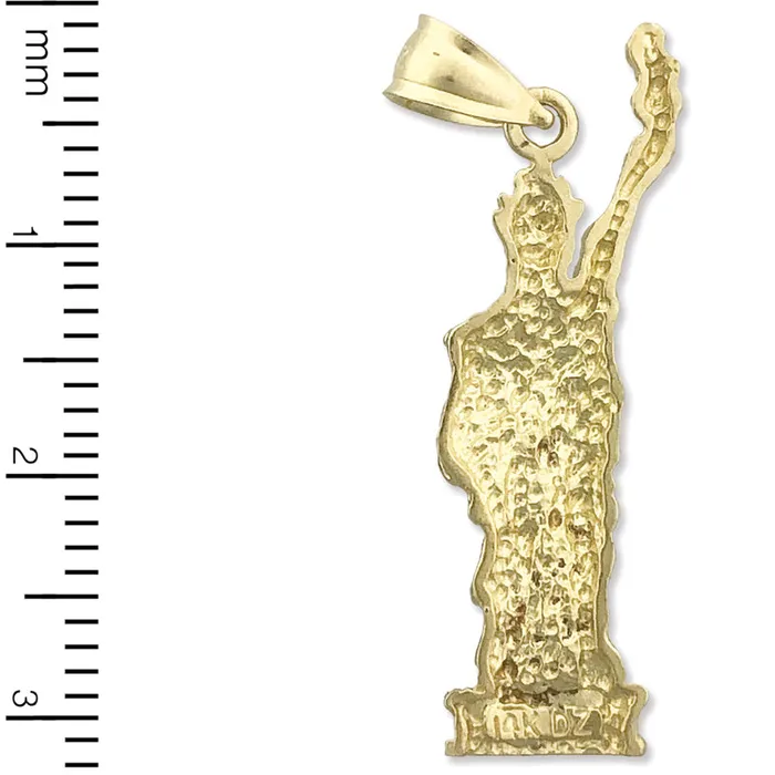 Goldia Necklaces 14K Gold New York Statue Of Liberty Pendant