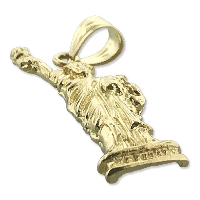 Goldia Necklaces 14K Gold New York Statue Of Liberty Pendant