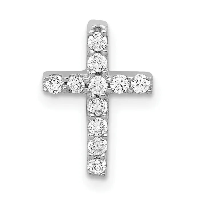 Goldia Necklaces 14k White Gold 15 Ct Lab Grown Diamond VSSI G Chain Slide Pendant Goldia Necklaces 14k White Gold 15 Ct Lab Grown Diamond VSSI G Chain Slide Pendant