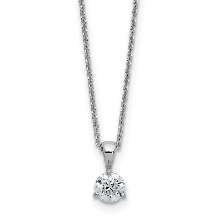 Goldia Necklaces 14k White Gold 15 Ct Lab Grown Diamond VSSI G Three Prong 18 inch Solitare Pendant Necklace Goldia Necklaces 14k White Gold 15 Ct Lab Grown Diamond VSSI G Three Prong 18 inch Solitare Pendant Necklace