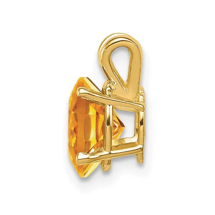 Goldia Necklaces 14K Yellow Gold 8x6mm Oval Citrine pendant