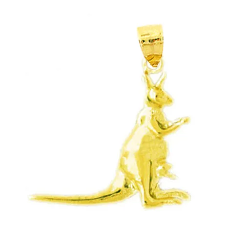 Goldia PreStyled Sets 14K Gold 20MM Kangaroo Pendant