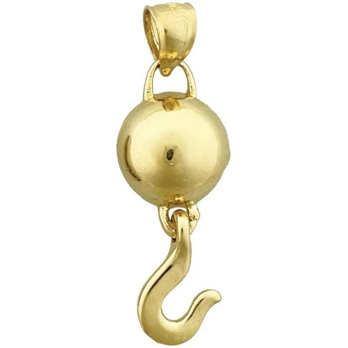 Goldia PreStyled Sets 14K Gold Crane Hook Pendant