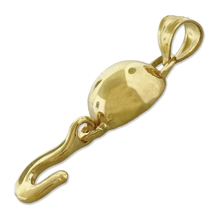 Goldia PreStyled Sets 14K Gold Crane Hook Pendant