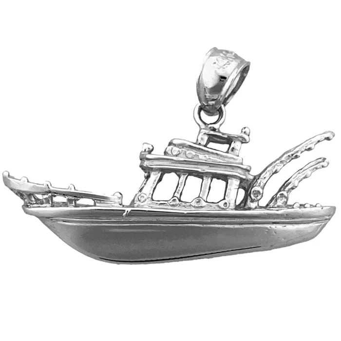 Goldia PreStyled Sets 14K Gold Fishing Boat Pendant