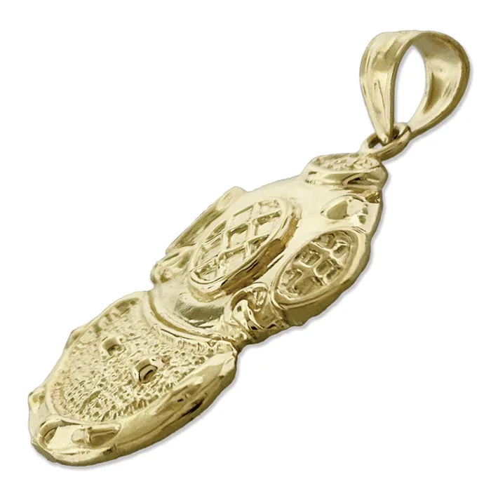 Goldia PreStyled Sets 14K Gold Scuba Diving Helmet Pendant