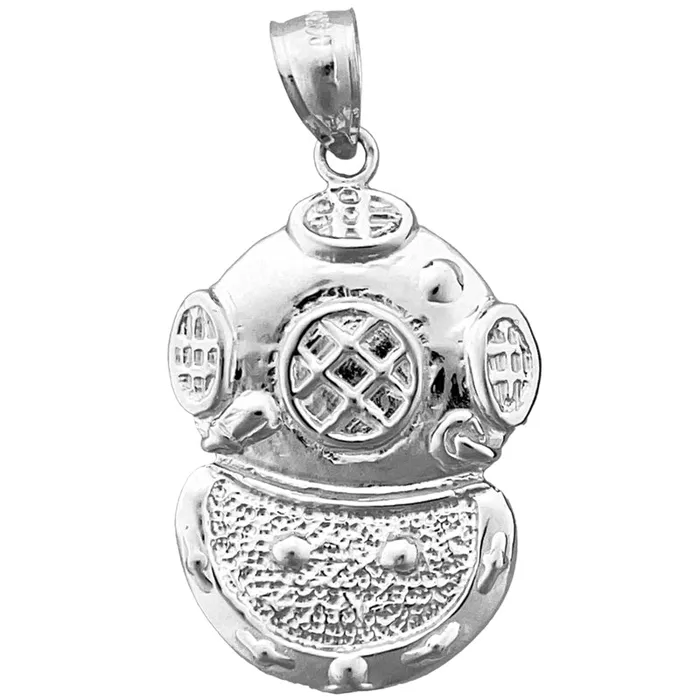 Goldia PreStyled Sets 14K Gold Scuba Diving Helmet Pendant