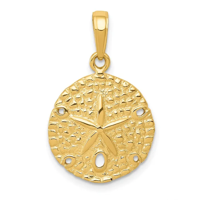 Goldia PreStyled Sets 14k Yellow Gold Sand Dollar Pendant
