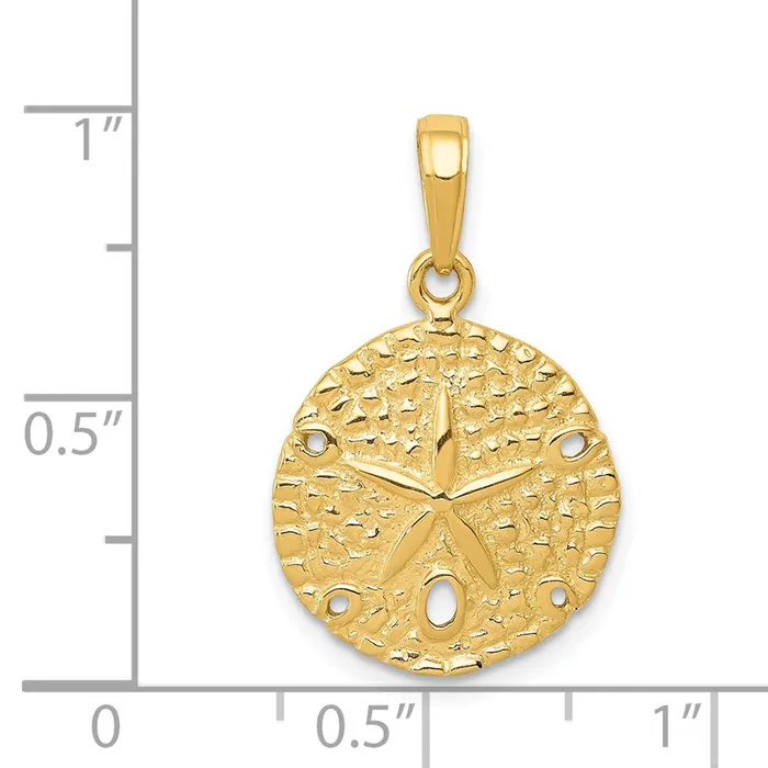 Goldia PreStyled Sets 14k Yellow Gold Sand Dollar Pendant