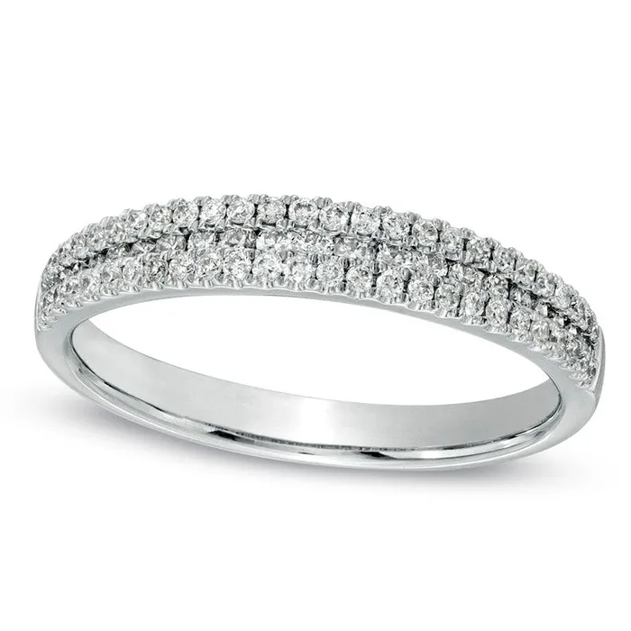 Goldia Rings 025 CT TW Natural Diamond Ring in Sterling Silver