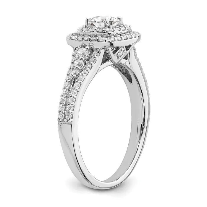 Goldia Rings 033ct CZ Solid Real 14k White Gold Engagement Ring