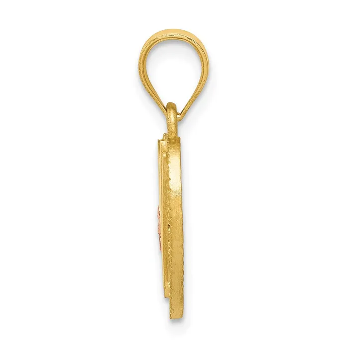 Goldia Rings 14k Twotone Gold Twotone Gold Heart Letter W Initial Pendant