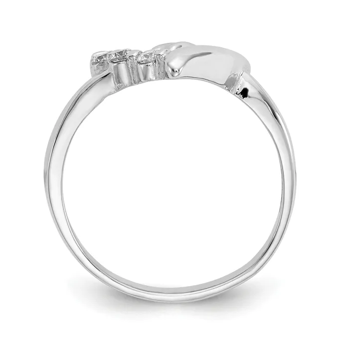 Goldia Rings 14K White Gold 10ct Diamond Heart Ring