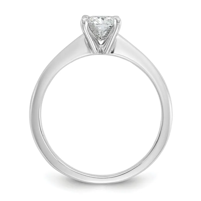 Goldia Rings 14k White Gold 34 Ct Certified Lab Grown Diamond VSSI G Cushion Solitare Engagement Ring