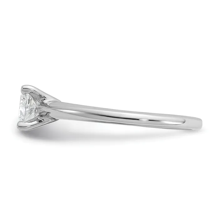 Goldia Rings 14k White Gold 34 Ct Certified Lab Grown Diamond VSSI G Cushion Solitare Engagement Ring