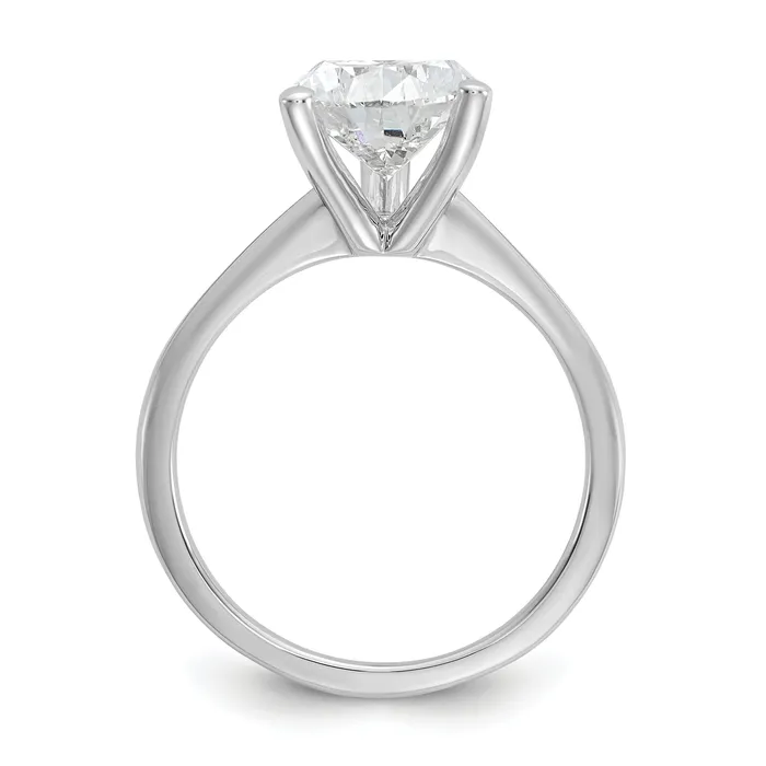 Goldia Rings 14k White Gold 3 Ct Certified Lab Grown Diamond VSSI G Pear Solitare Engagement Ring