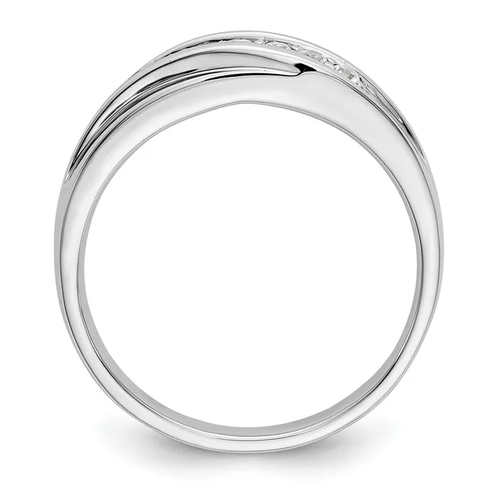 Goldia Rings 14k White Gold 7Stone 14 carat Diamond Complete Mens Band