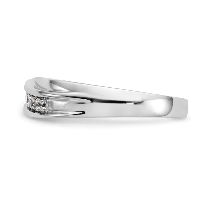 Goldia Rings 14k White Gold 7Stone 14 carat Diamond Complete Mens Band