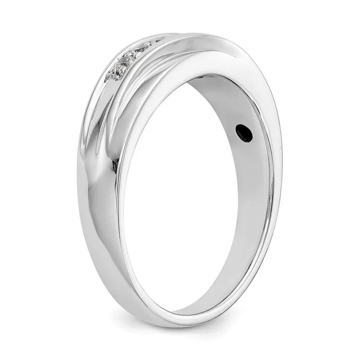 Goldia Rings 14k White Gold 7Stone 14 carat Diamond Complete Mens Band