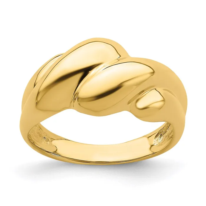 Goldia Rings 14K Yellow Gold Polished Fashion Dome Ring