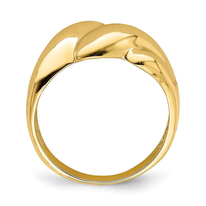 Goldia Rings 14K Yellow Gold Polished Fashion Dome Ring