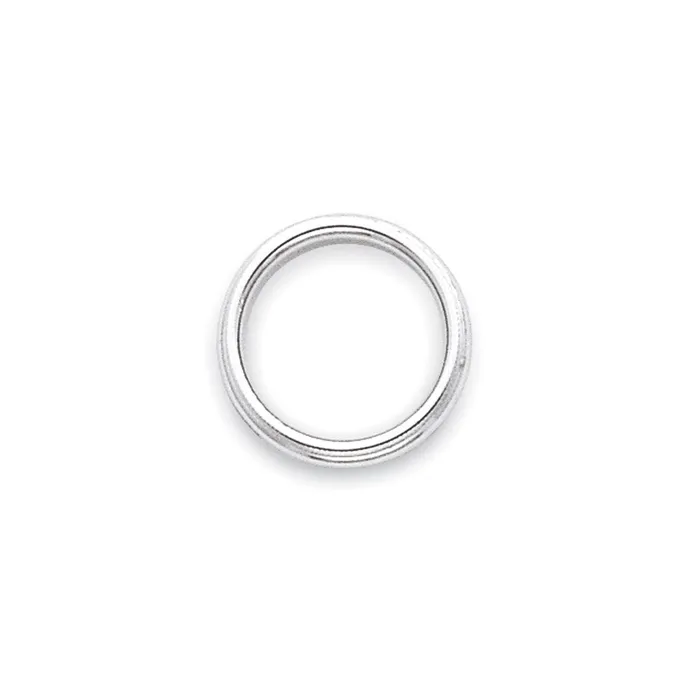 Goldia Rings Solid 10K White Gold 3mm Milgrain Half Round MensWomens Wedding Band Ring Size 14