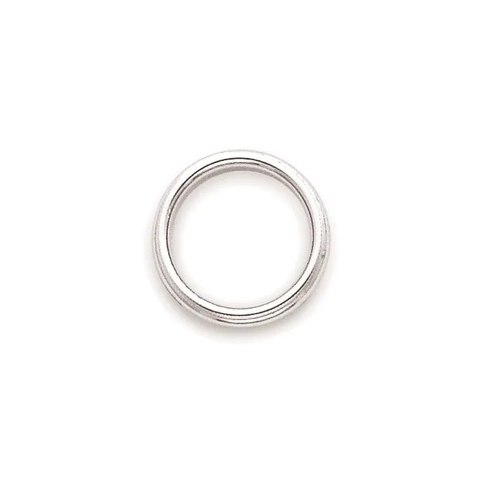 Goldia Rings Solid 10K White Gold 3mm Milgrain Half Round MensWomens Wedding Band Ring Size 14