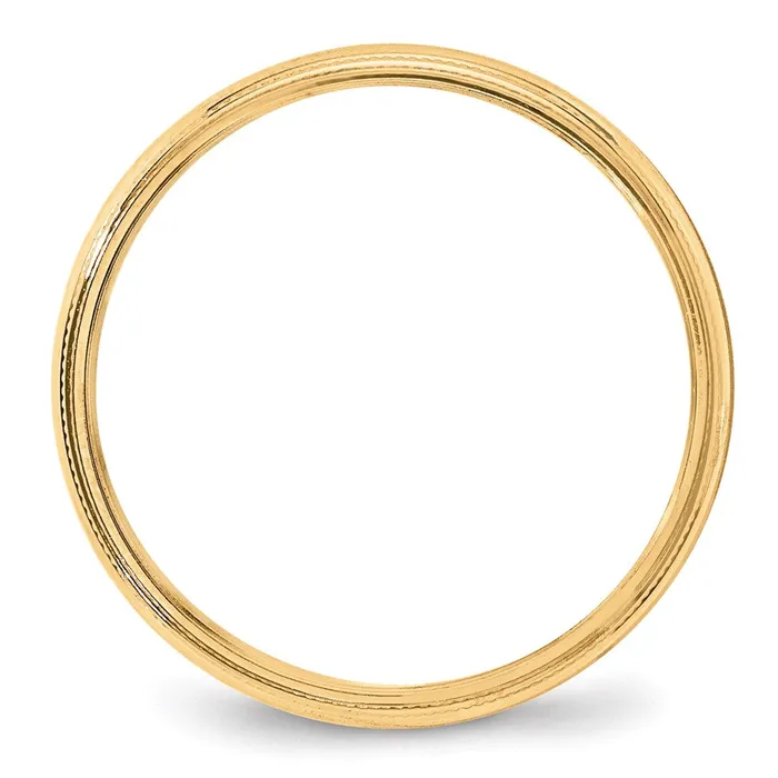 Goldia Rings Solid 10K Yellow Gold 4mm Milgrain HalfRound Wedding MensWomens Wedding Band Ring Size 75 Goldia Rings Solid 10K Yellow Gold 4mm Milgrain HalfRound Wedding MensWomens Wedding Band Ring Size 75
