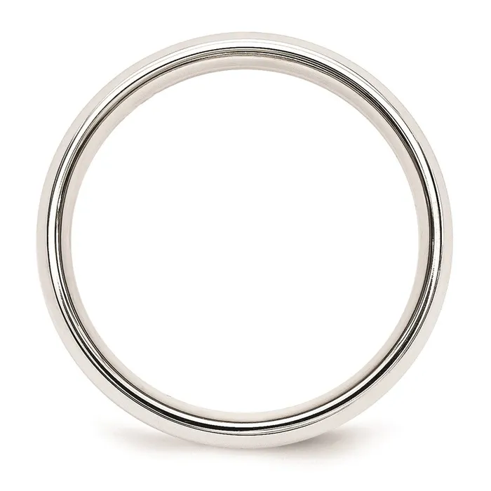 Goldia Rings Solid 10K Yellow Gold TwoTone 5mm Domed Size 12 Wedding MensWomens Wedding Band Ring