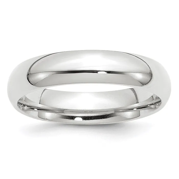 Goldia Rings Solid 10K Yellow Gold White Gold 5mm Comfort Fit MensWomens Wedding Band Ring Size 85