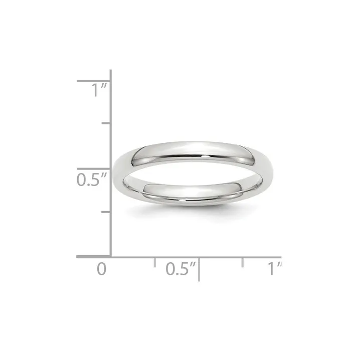 Goldia Rings Solid 14K White Gold 3mm Standard Comfort Fit MensWomens Wedding Band Ring Size 135 Goldia Rings Solid 14K White Gold 3mm Standard Comfort Fit MensWomens Wedding Band Ring Size 135