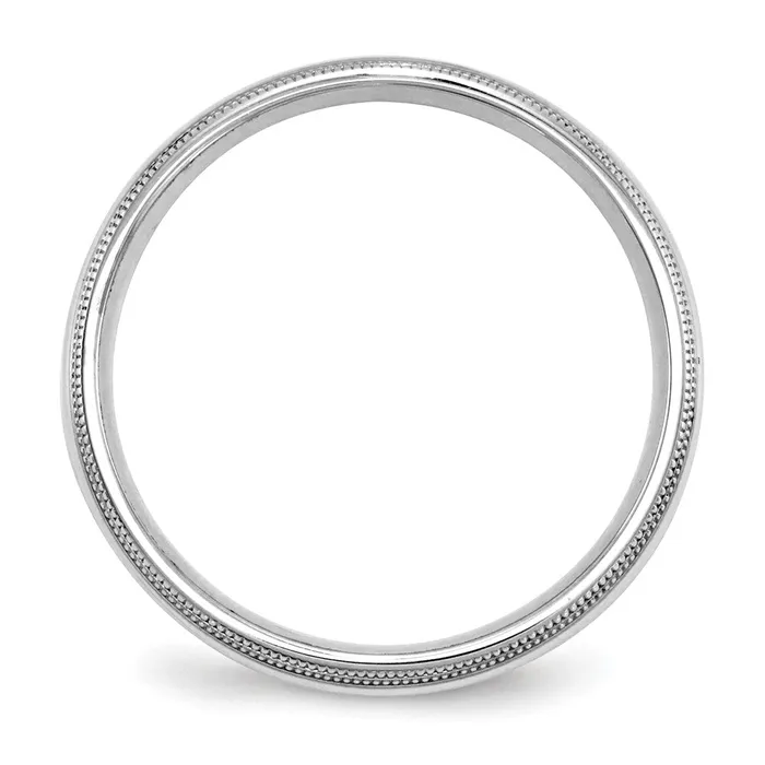 Goldia Rings Solid 14K White Gold 5mm Double Milgrain Comfort Fit MensWomens Wedding Band Ring Size 10 Goldia Rings Solid 14K White Gold 5mm Double Milgrain Comfort Fit MensWomens Wedding Band Ring Size 10