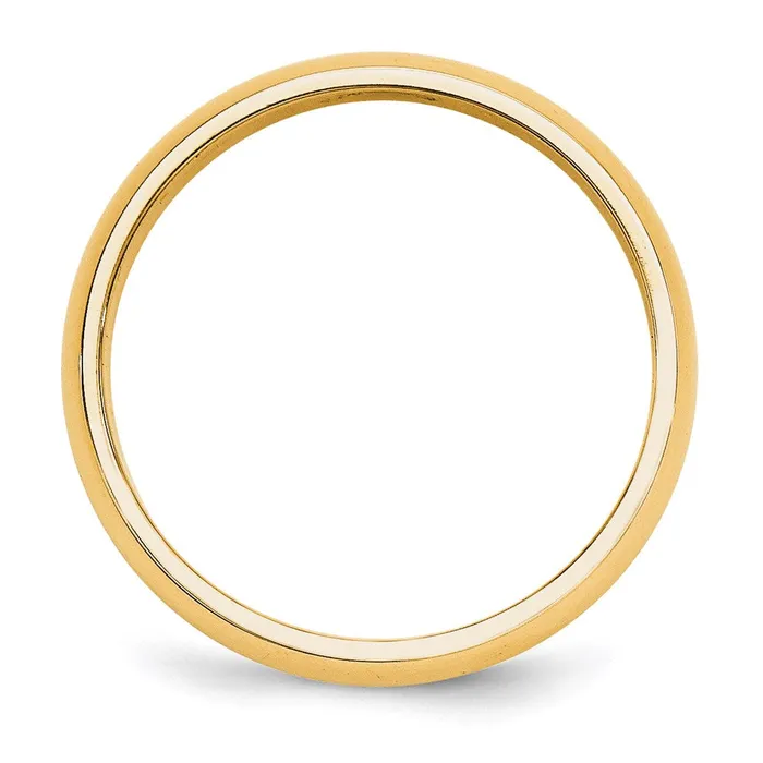 Goldia Rings Solid 18K Yellow Gold 5mm HalfRound Wedding MensWomens Wedding Band Ring Size 4 Goldia Rings Solid 18K Yellow Gold 5mm HalfRound Wedding MensWomens Wedding Band Ring Size 4