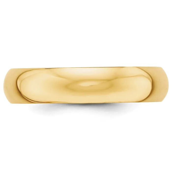 Goldia Rings Solid 18K Yellow Gold 5mm HalfRound Wedding MensWomens Wedding Band Ring Size 4 Goldia Rings Solid 18K Yellow Gold 5mm HalfRound Wedding MensWomens Wedding Band Ring Size 4