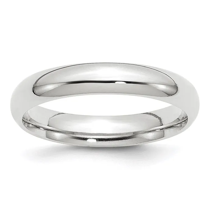 Goldia Rings Solid 18K Yellow Gold White Gold 4mm Comfort Fit MensWomens Wedding Band Ring Size 75