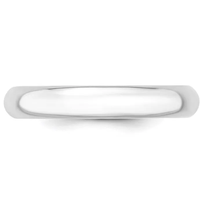 Goldia Rings Solid 18K Yellow Gold White Gold 4mm Comfort Fit MensWomens Wedding Band Ring Size 75