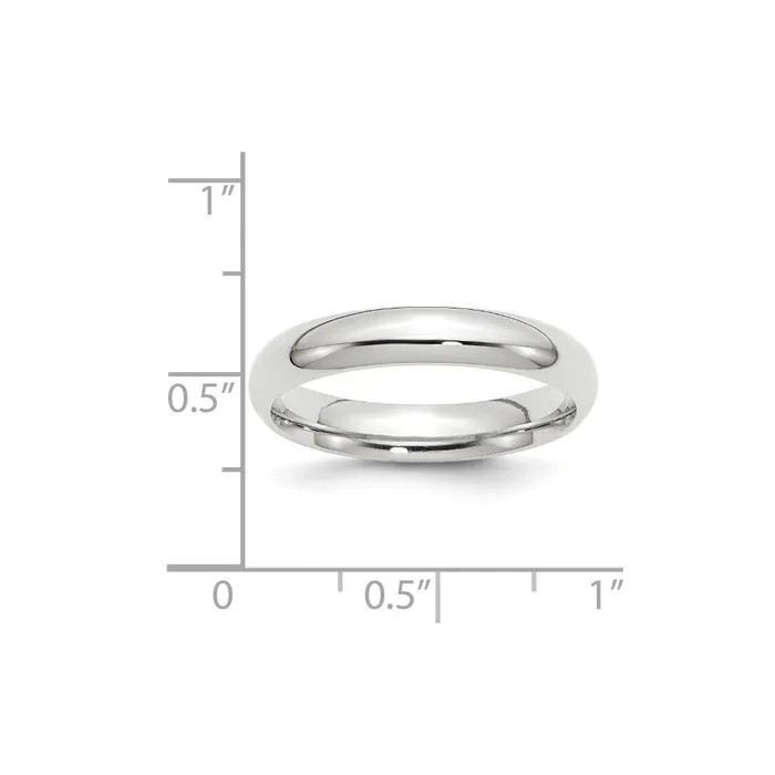 Goldia Rings Solid 18K Yellow Gold White Gold 4mm Comfort Fit MensWomens Wedding Band Ring Size 75