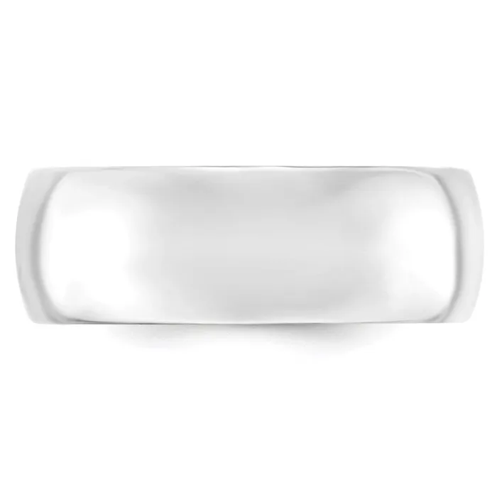 Goldia Rings Solid 18K Yellow Gold White Gold 8mm Comfort Fit MensWomens Wedding Band Ring Size 95