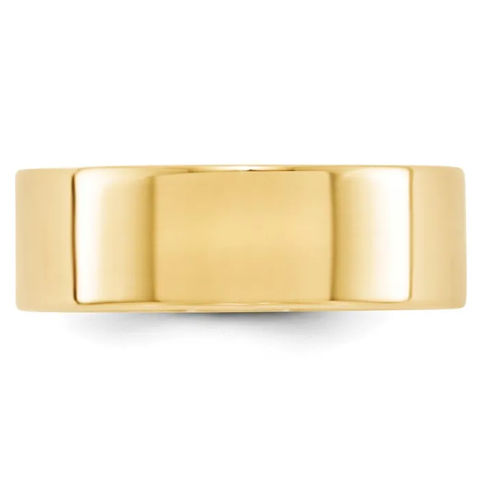 Goldia Solid 14K Yellow Gold 7mm Light Weight Flat MensWomens Wedding Band Ring Size 9 Rings Goldia Solid 14K Yellow Gold 7mm Light Weight Flat MensWomens Wedding Band Ring Size 9 Rings