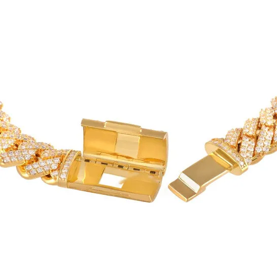 JMS always Bracelets Original LB Exclusive 14K Yellow Gold 894 ct Diamond Cuban Link Bracelet JMS always Bracelets Original LB Exclusive 14K Yellow Gold 894 ct Diamond Cuban Link Bracelet