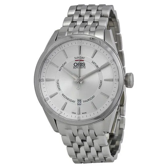 JMS always Bracelets Original Oris Artix Silver Dial Stainless Steel Mens Watch 75576914051MB