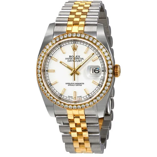 JMS always Bracelets Original Rolex Oyster Perpetual Datejust 36 White Dial Stainless Steel and 18K Yellow Gold Jubilee Bracelet Automatic Ladies Watch 116243WSJ JMS always Bracelets Original Rolex Oyster Perpetual Datejust 36 White Dial Stainless Steel and 18K Yellow Gold Jubilee Bracelet Automatic Ladies Watch 116243WSJ