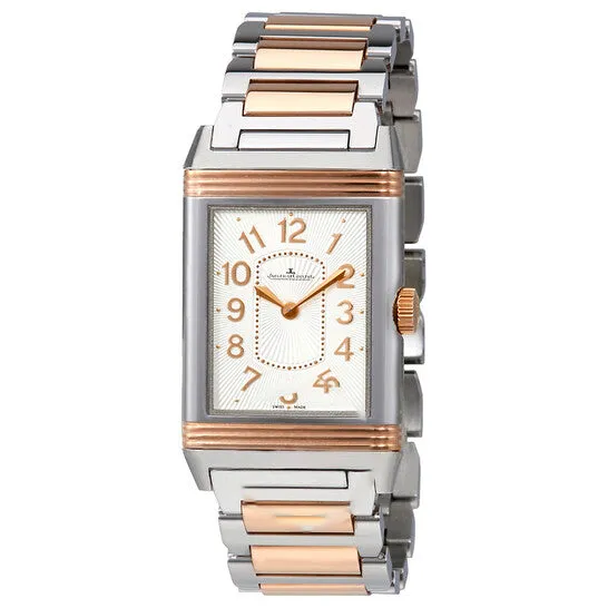 JMS always Earrings Original Jaeger LeCoultre Grande Reverso Silver Dial Steel And 18kt Rose Gold Ladies Watch Q3204120