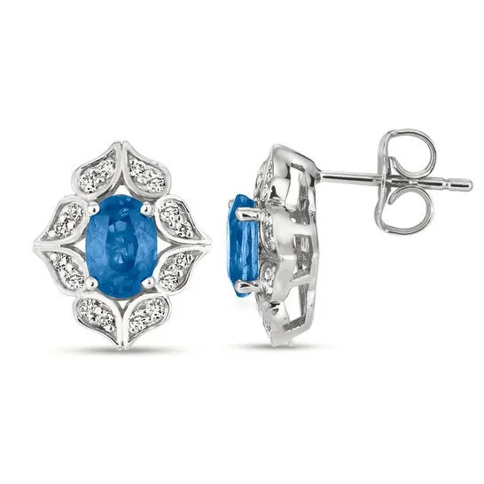 JMS always Earrings Original Le Vian Blueberry Sapphire Earrings set in 14K Vanilla Gold JMS always Earrings Original Le Vian Blueberry Sapphire Earrings set in 14K Vanilla Gold