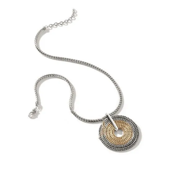 JMS always Necklaces Original John Hardy RATA 18Kt Gold Sterling Silver Pendant Necklace Nz900970x1618 JMS always Necklaces Original John Hardy RATA 18Kt Gold Sterling Silver Pendant Necklace Nz900970x1618