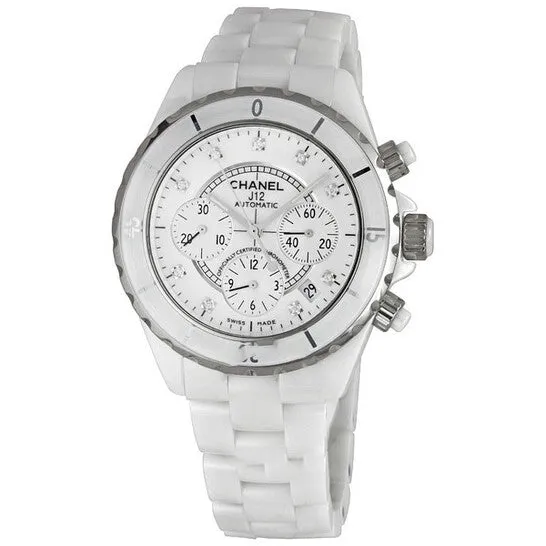 JMS always Original Chanel J12 White Ceramic Diamond Dial Chronograph Unisex Watch H2009 Watches JMS always Original Chanel J12 White Ceramic Diamond Dial Chronograph Unisex Watch H2009 Watches